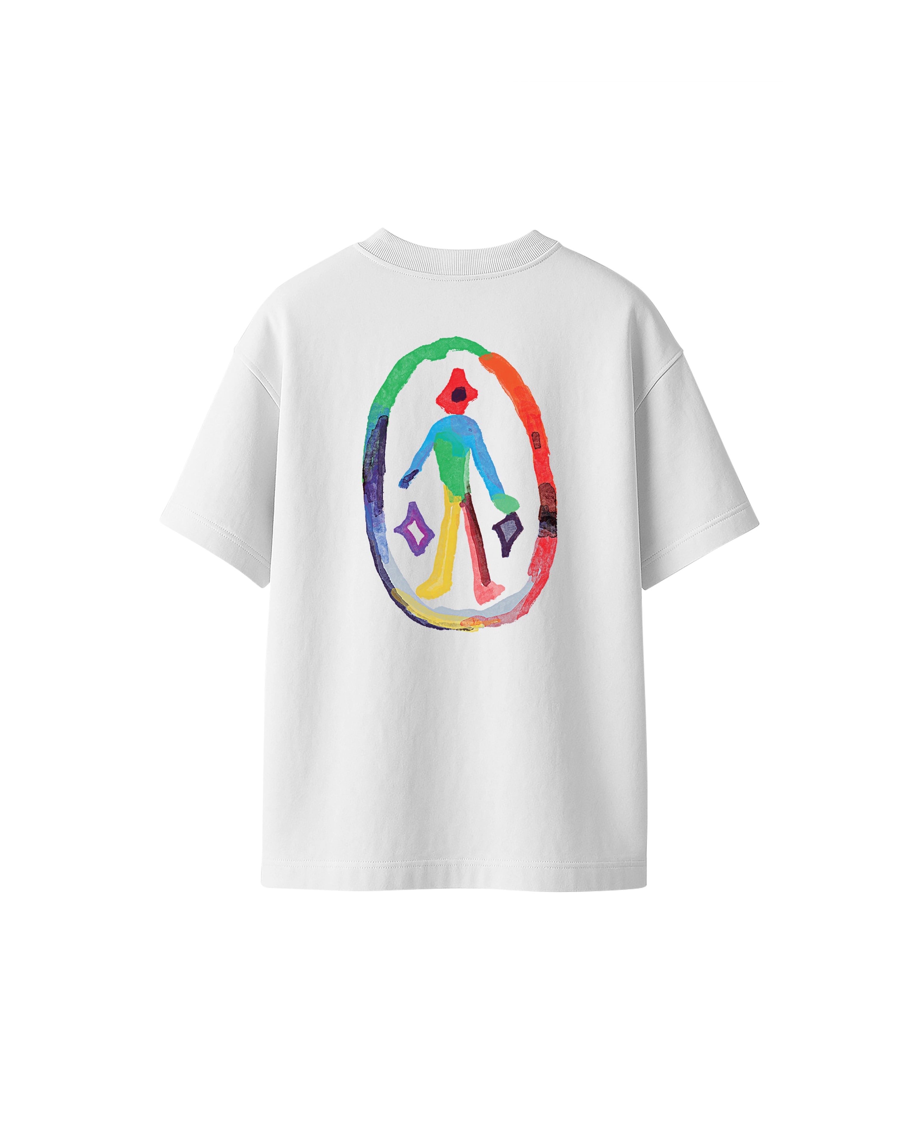 T-Shirt Hippie Logo White