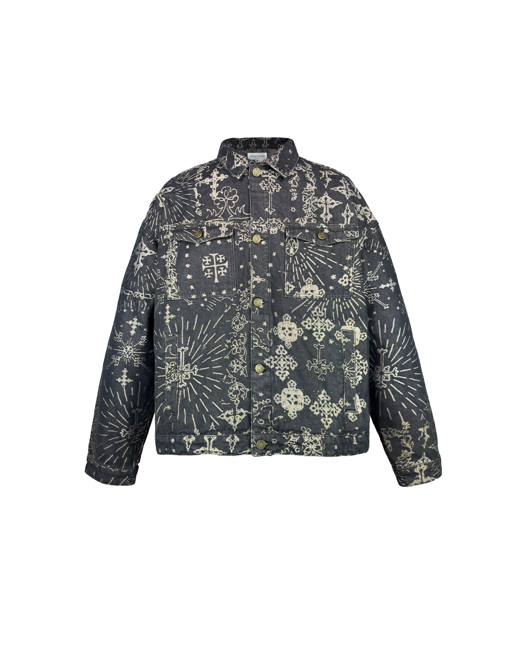 Denim Jacquard Jacket Black