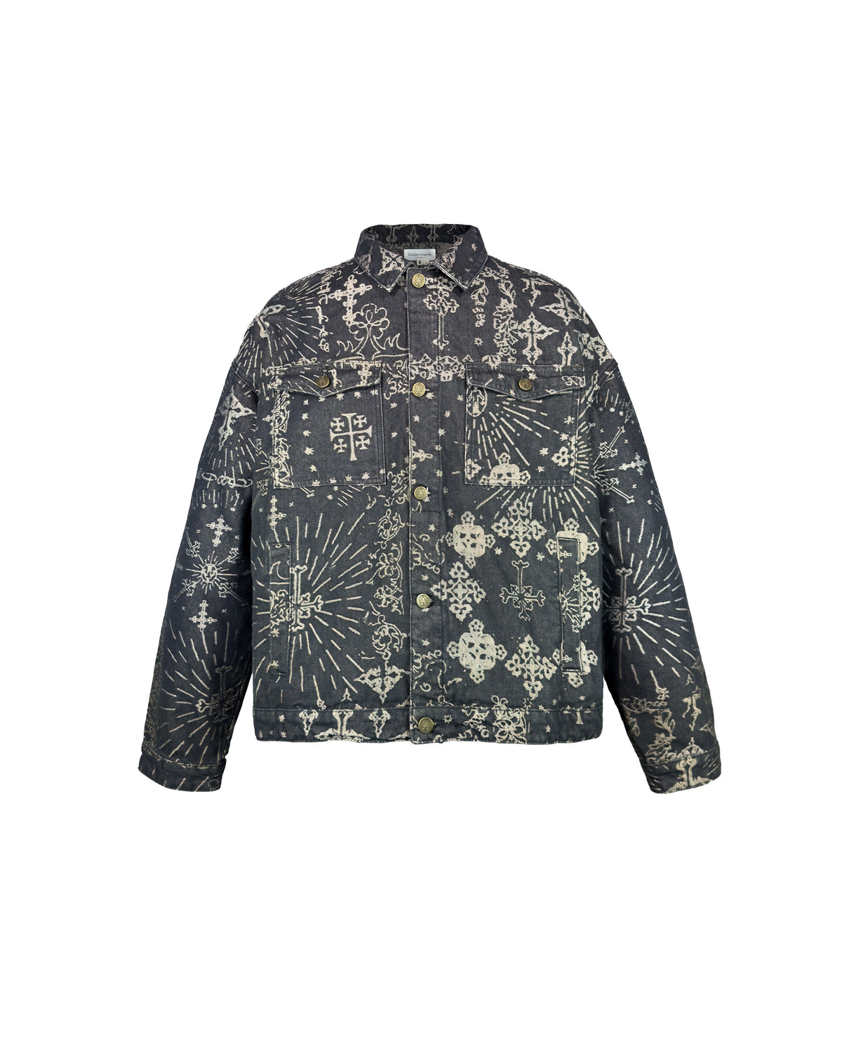 Denim Jacquard Jacket Black