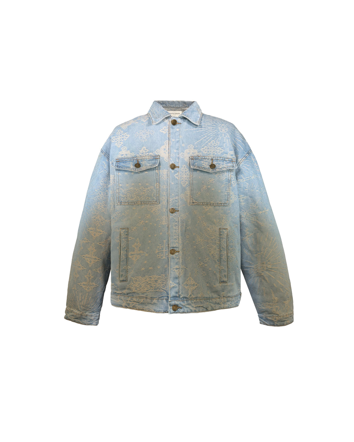 Denim Jacquard Jacket Blue