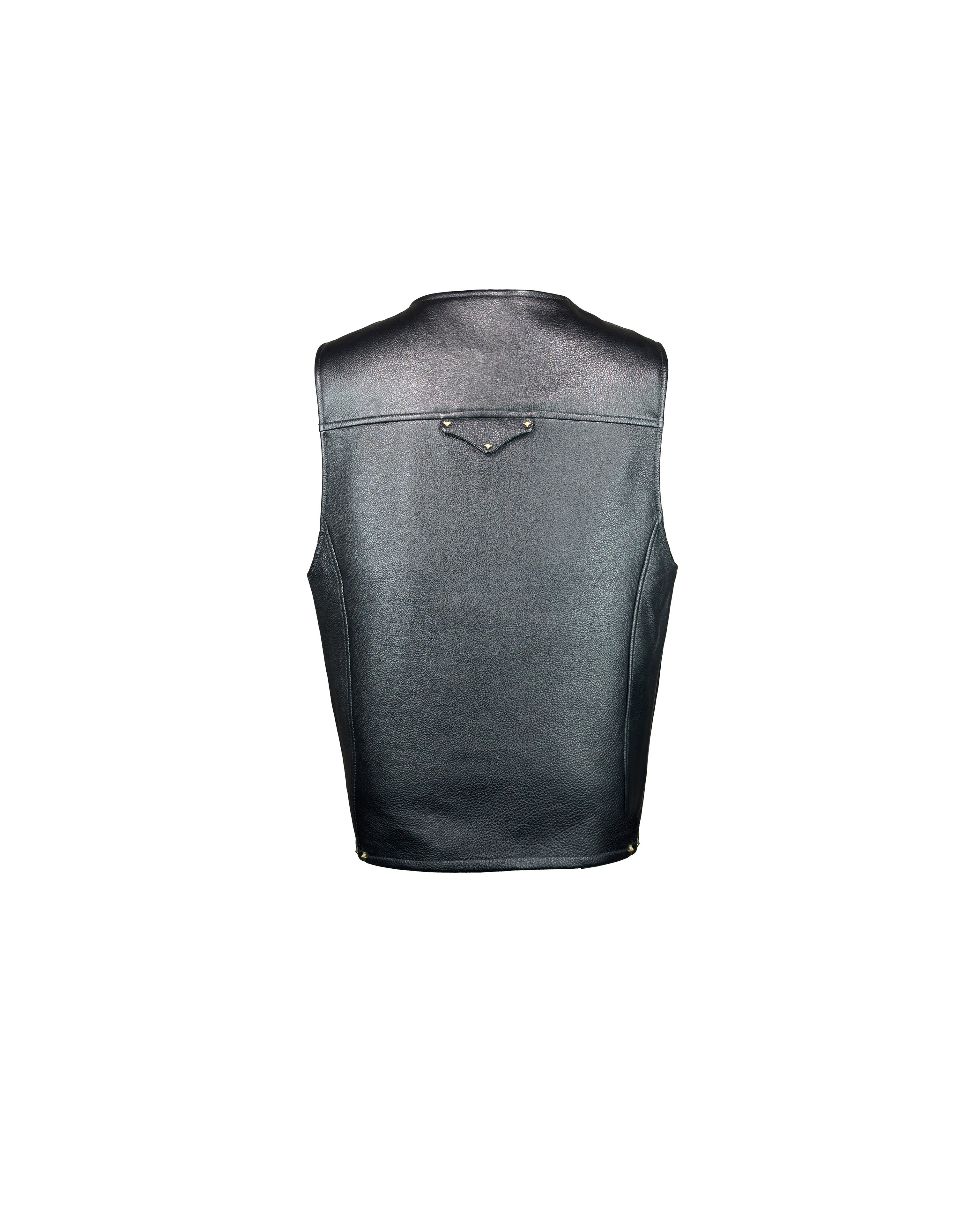 Black Leather Vest