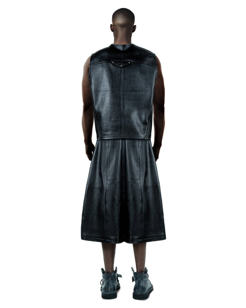 Black Leather Vest