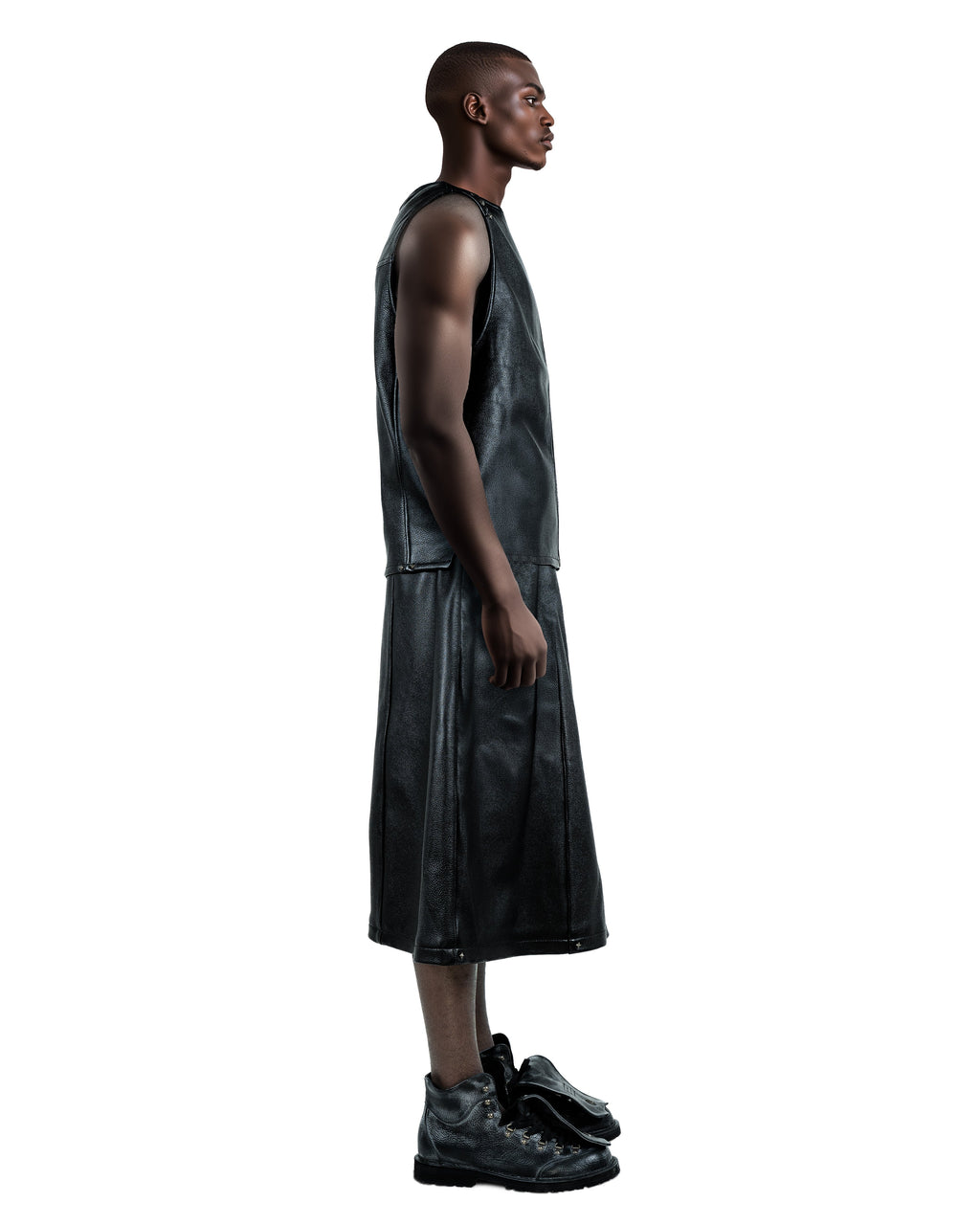 Black Leather Vest