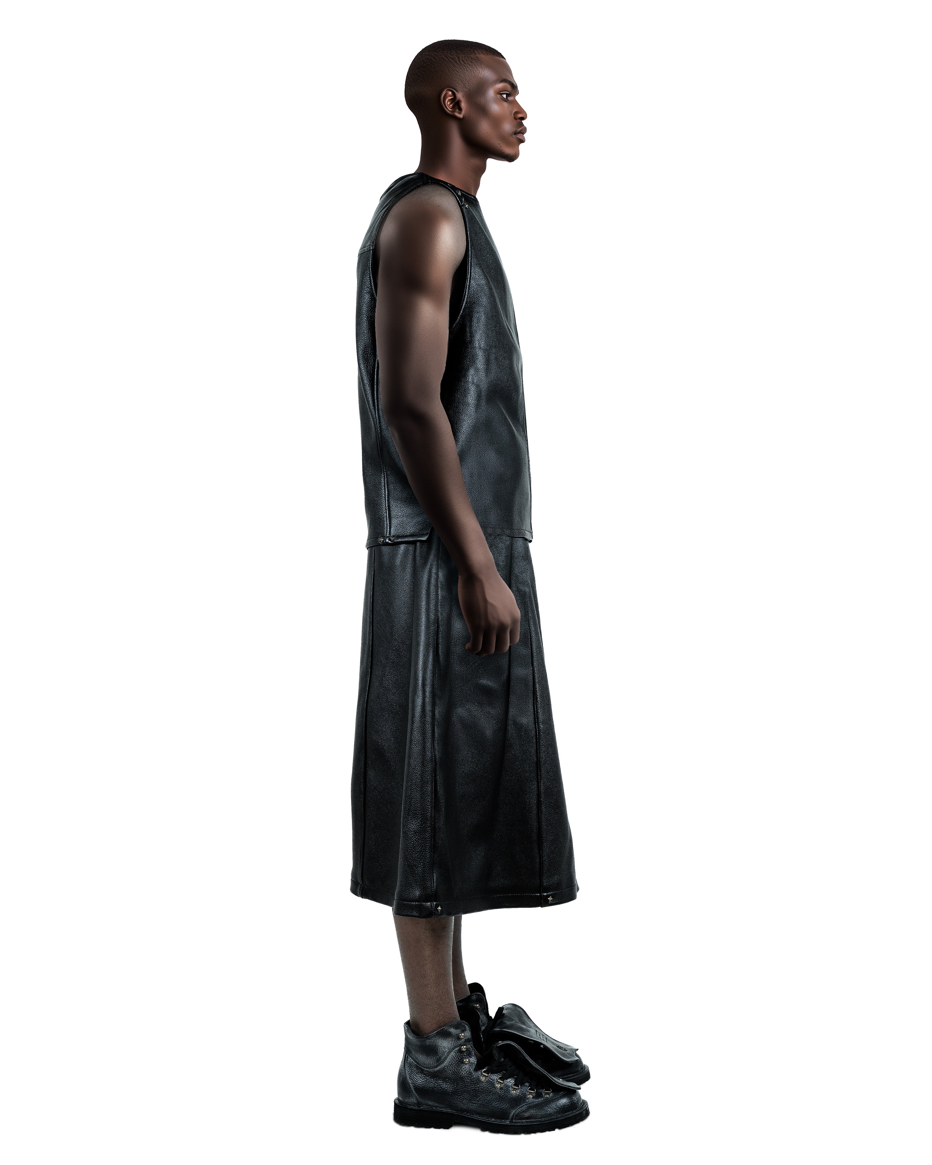 Black Leather Vest