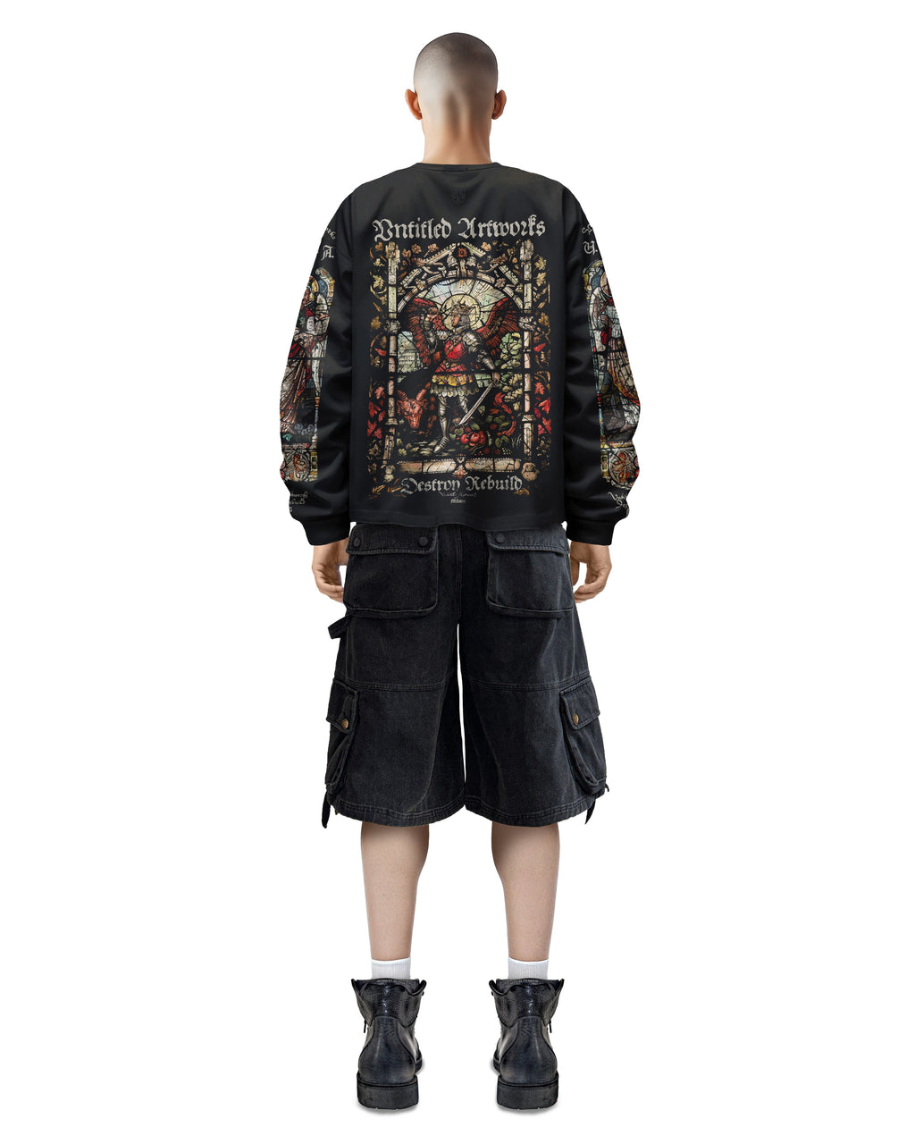 Long Sleeve T-Shirt Cathedral Black