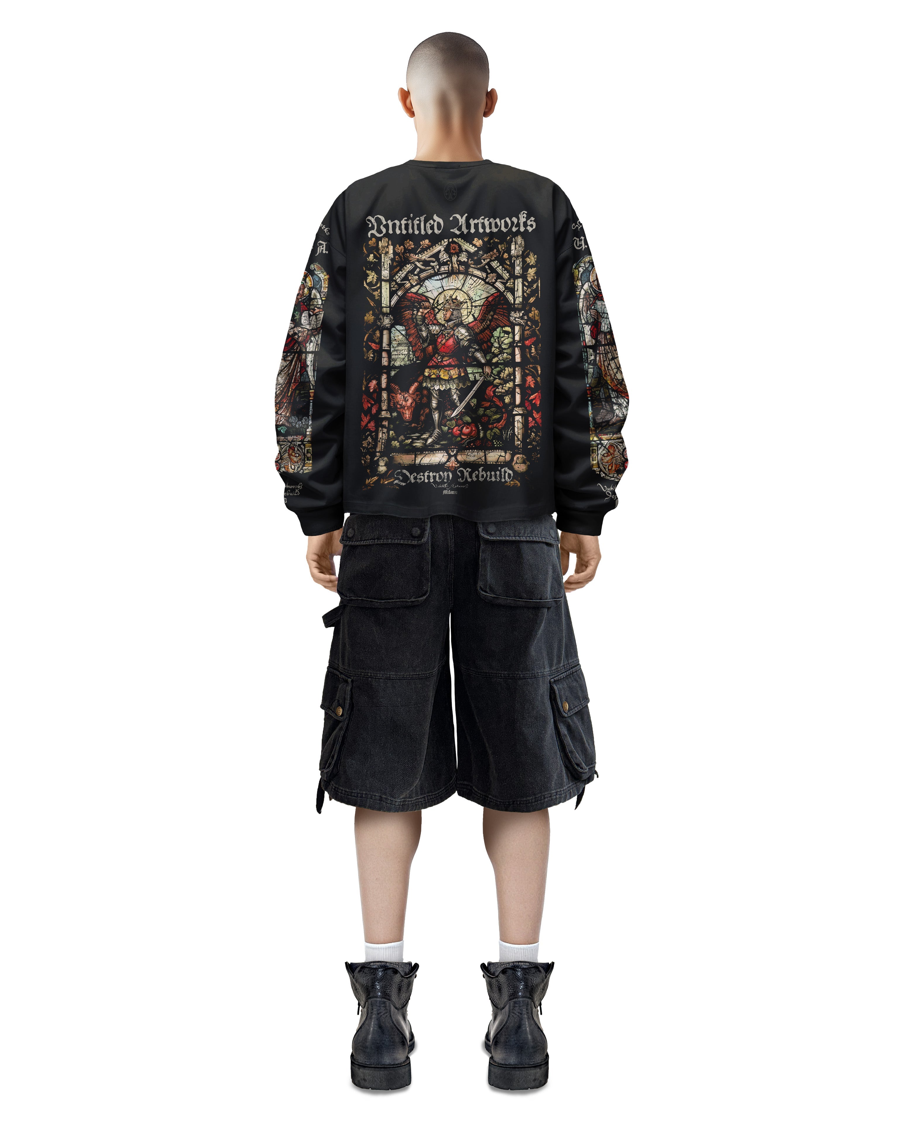 Long Sleeve T-Shirt Cathedral Black