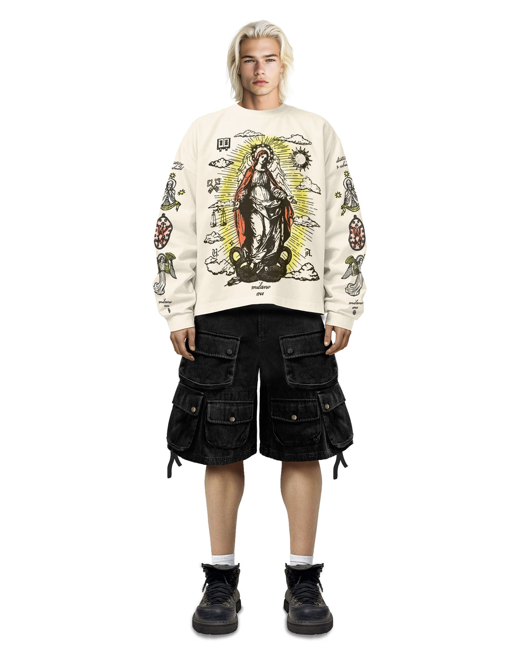 Long Sleeve T-Shirt Sacred White