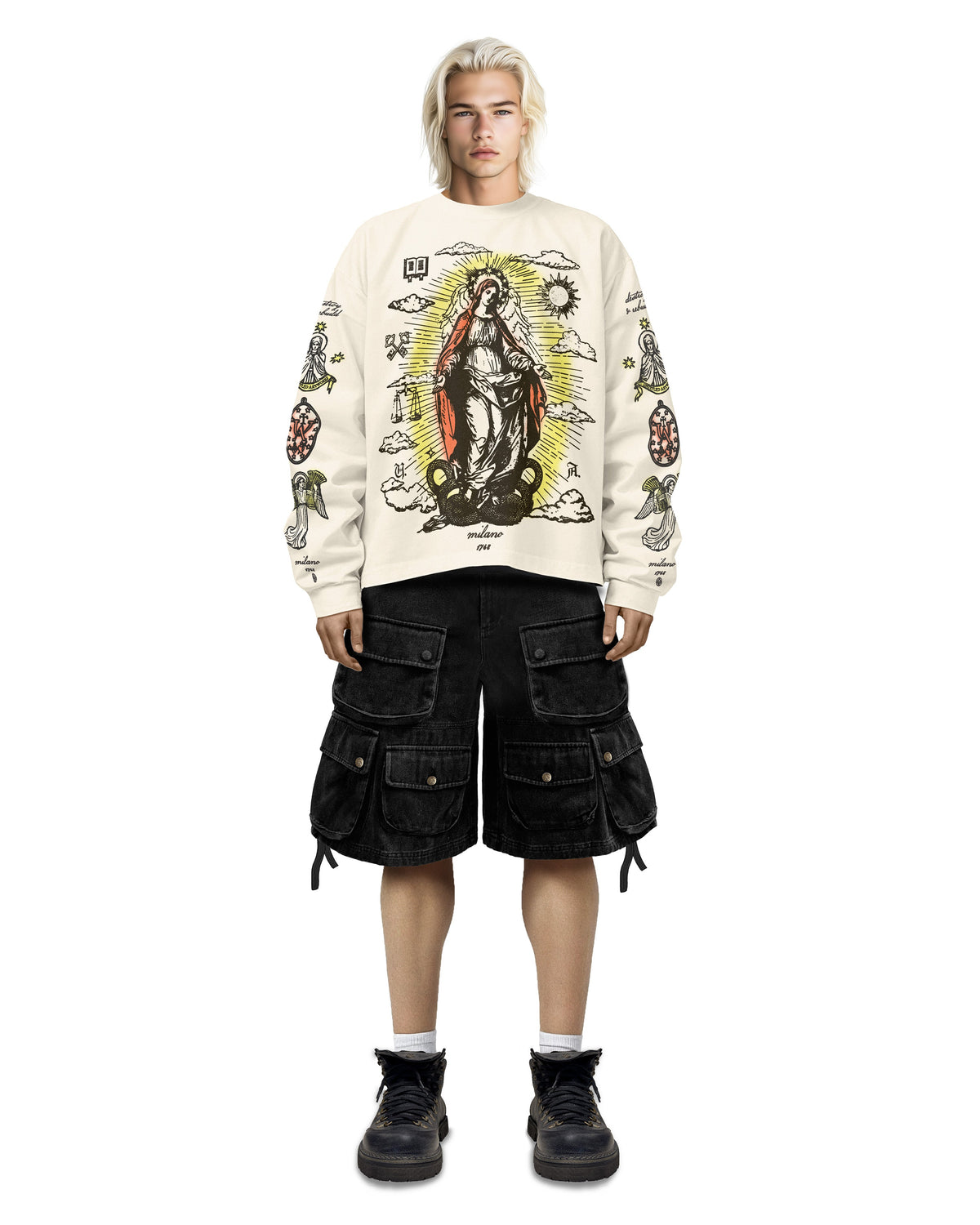 Long Sleeve T-Shirt Sacred White