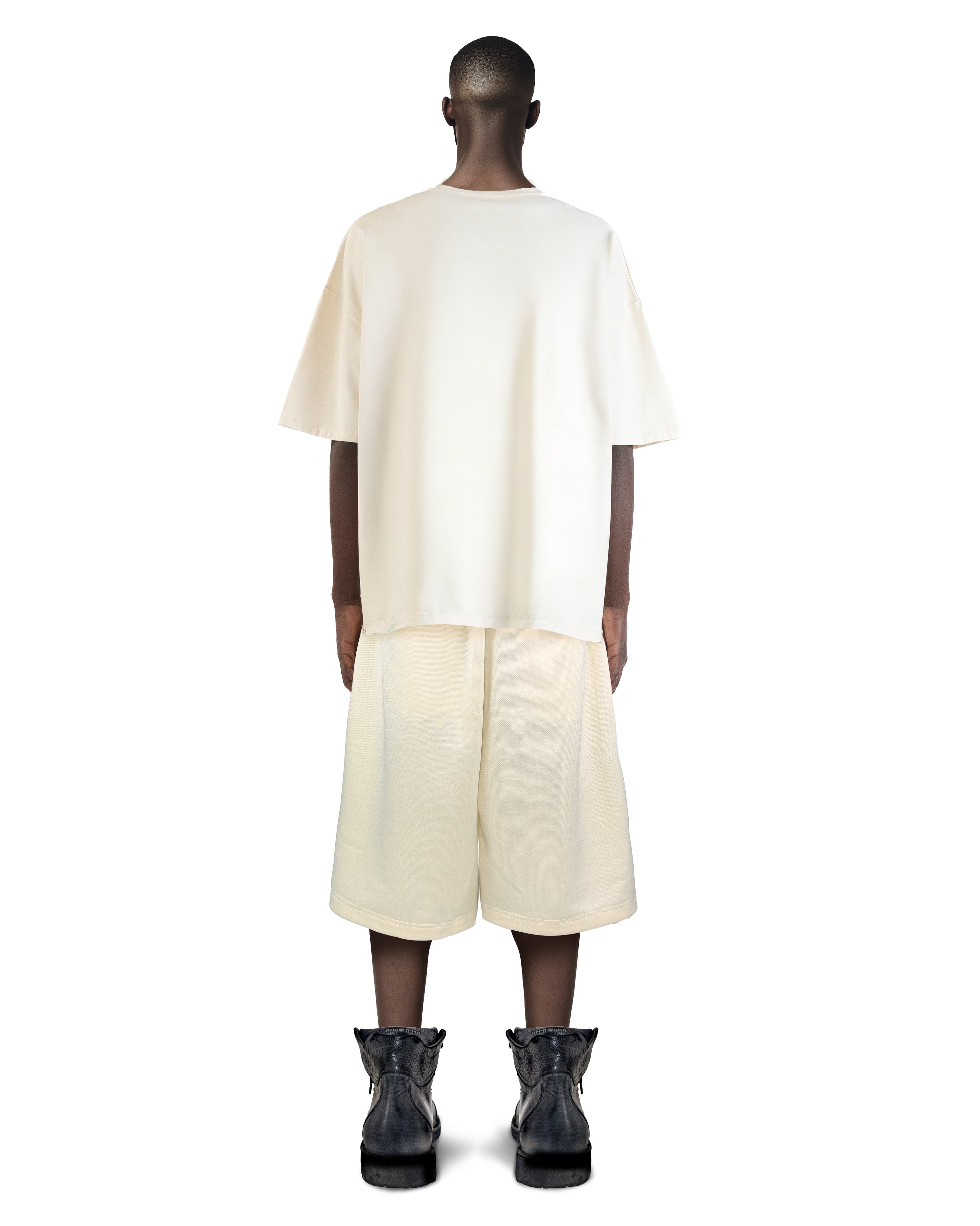 Cream Sports Shorts