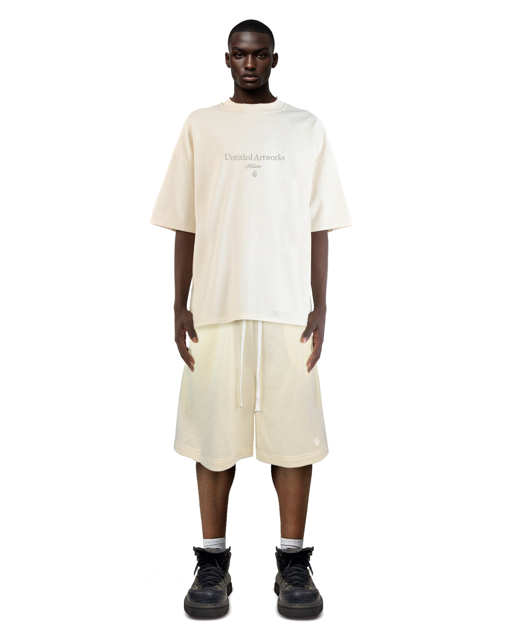 Cream Sports Shorts
