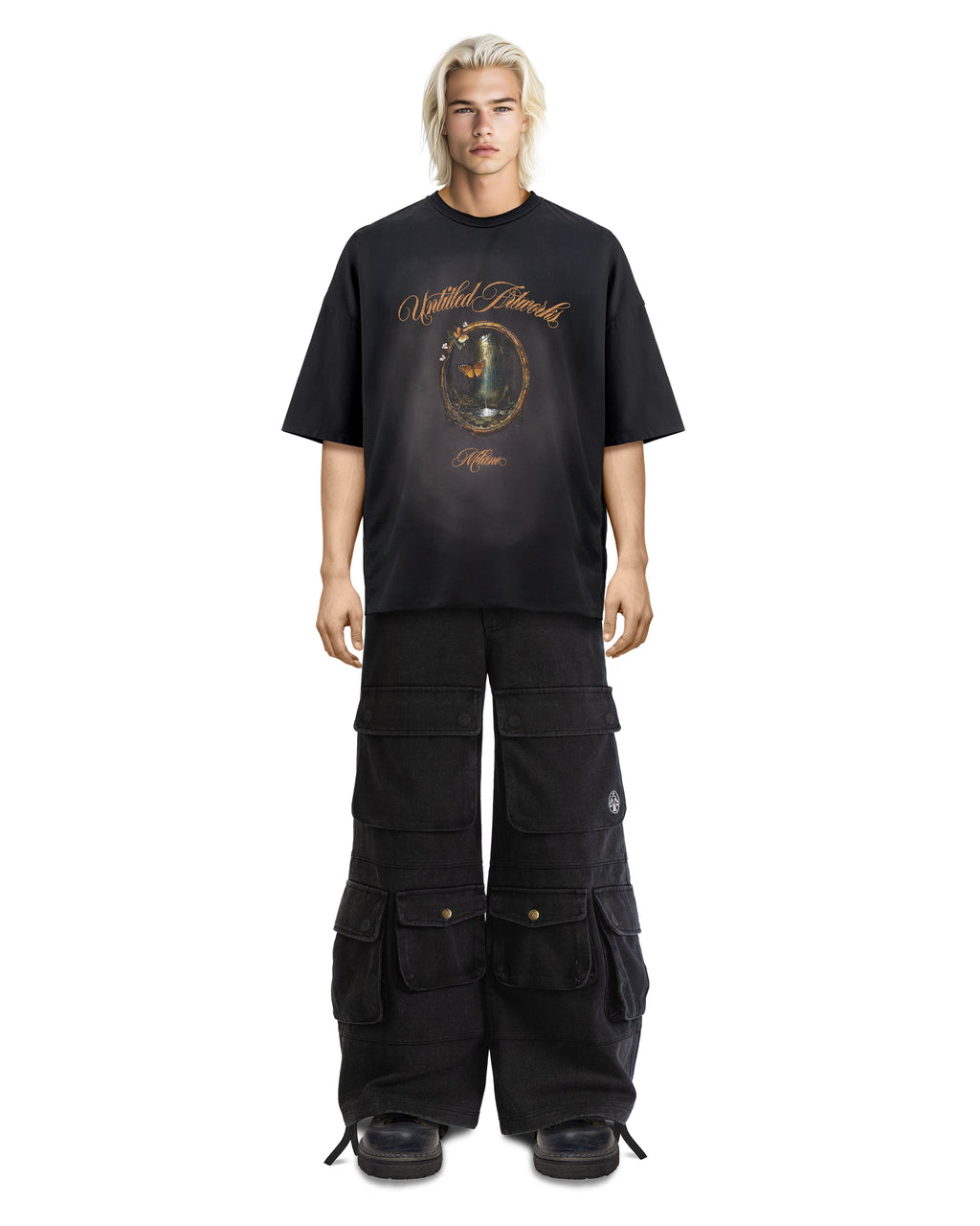 T-Shirt Butterfly Black