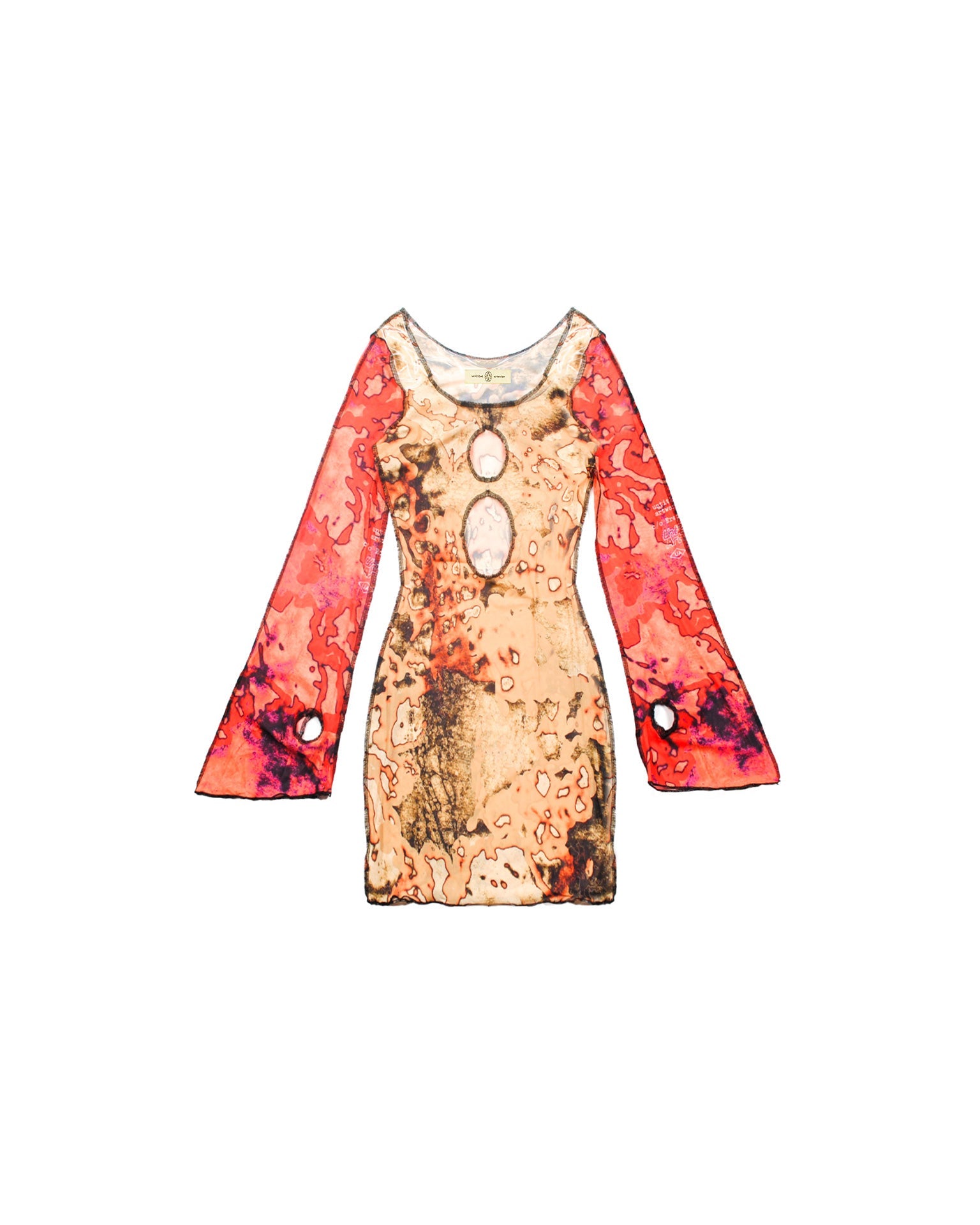 Mesh Dress Lava