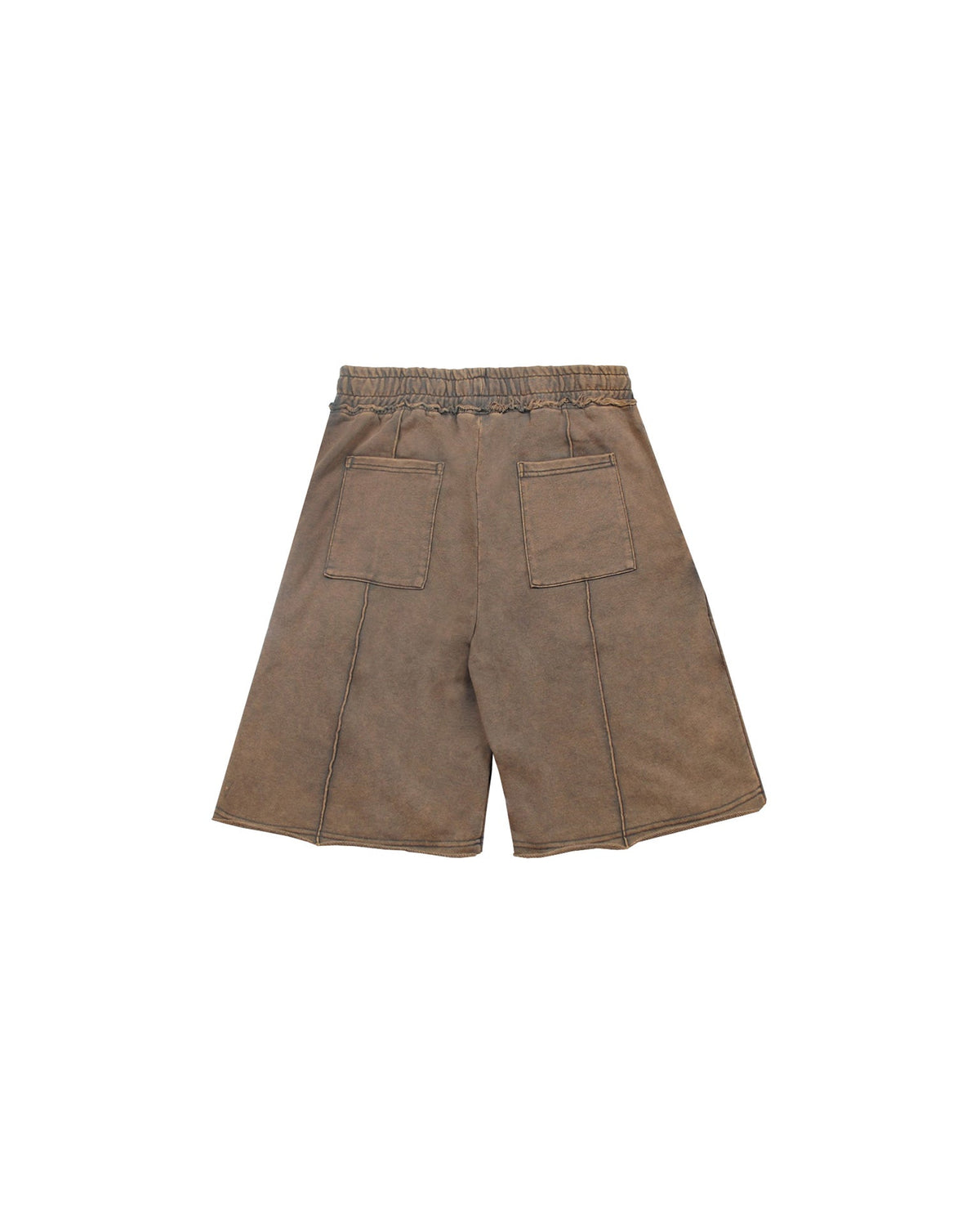 Washed Brown Sweat Shorts