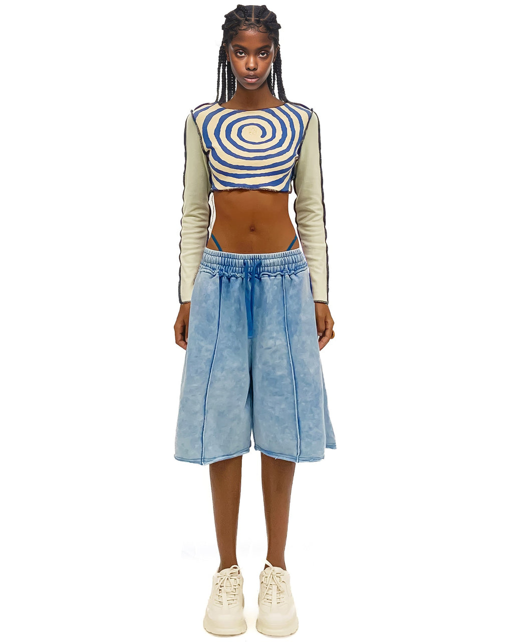 Sweat Shorts Washed Blue