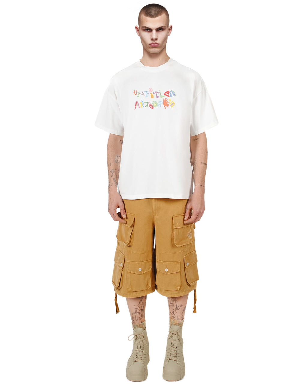 T-Shirt Hippie Logo White