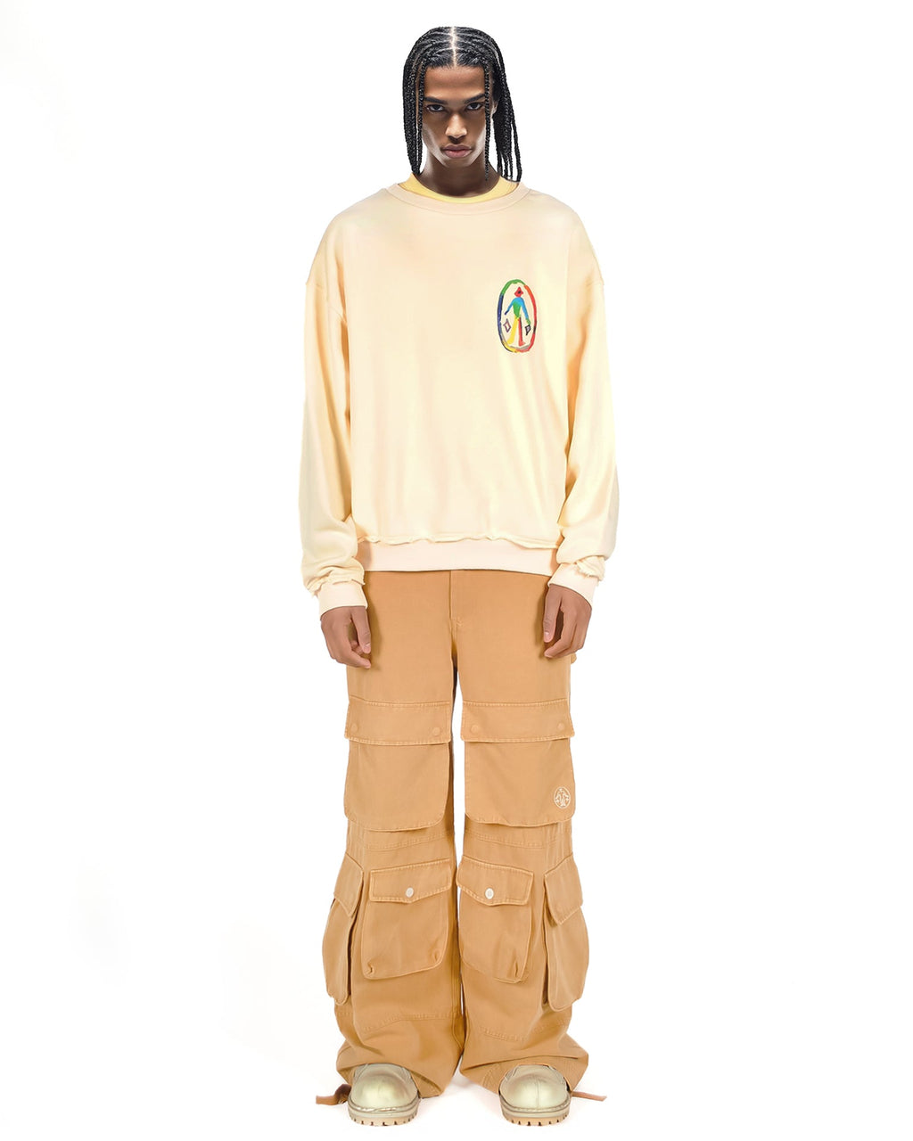 Playful Canvas Crewneck Sweatshirt