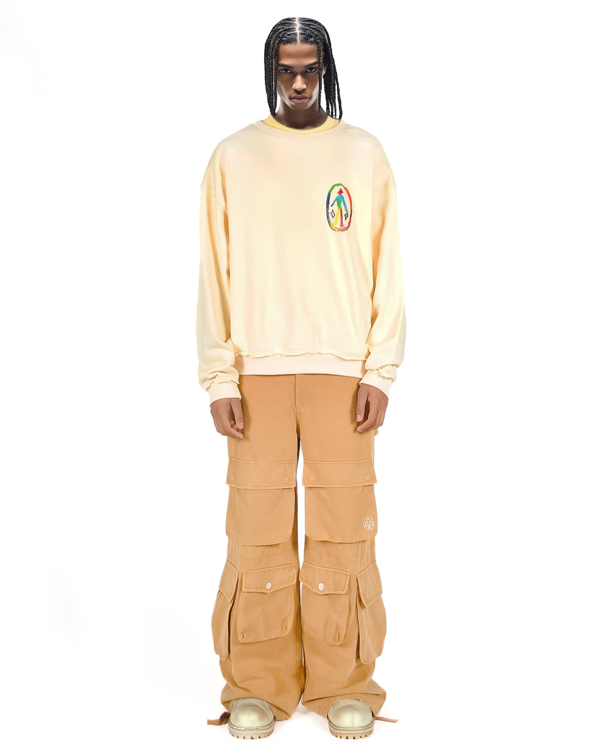 Crewneck Painted Canvas