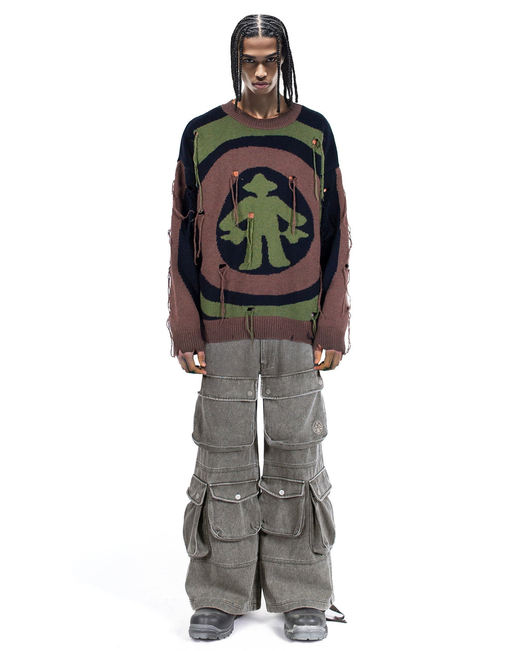 Knitwear Spiral Moss