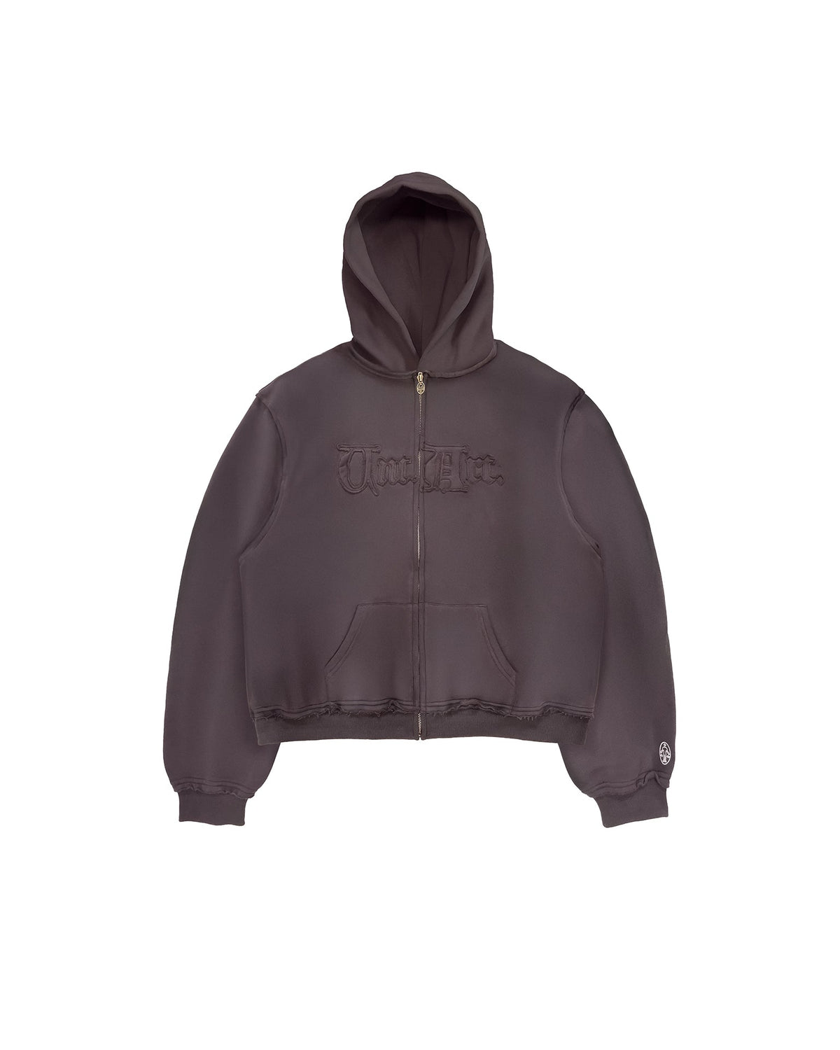 Hoodie Zip Record Black