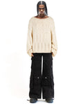 Oversize Crewneck Stitch Canvas