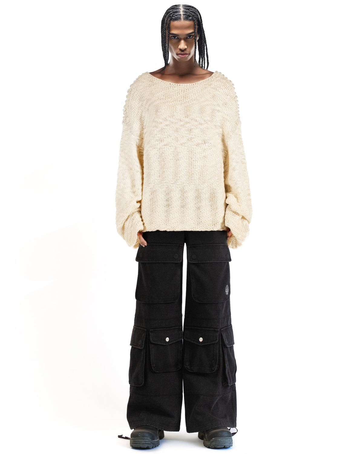 Sweater Open Knit Cream