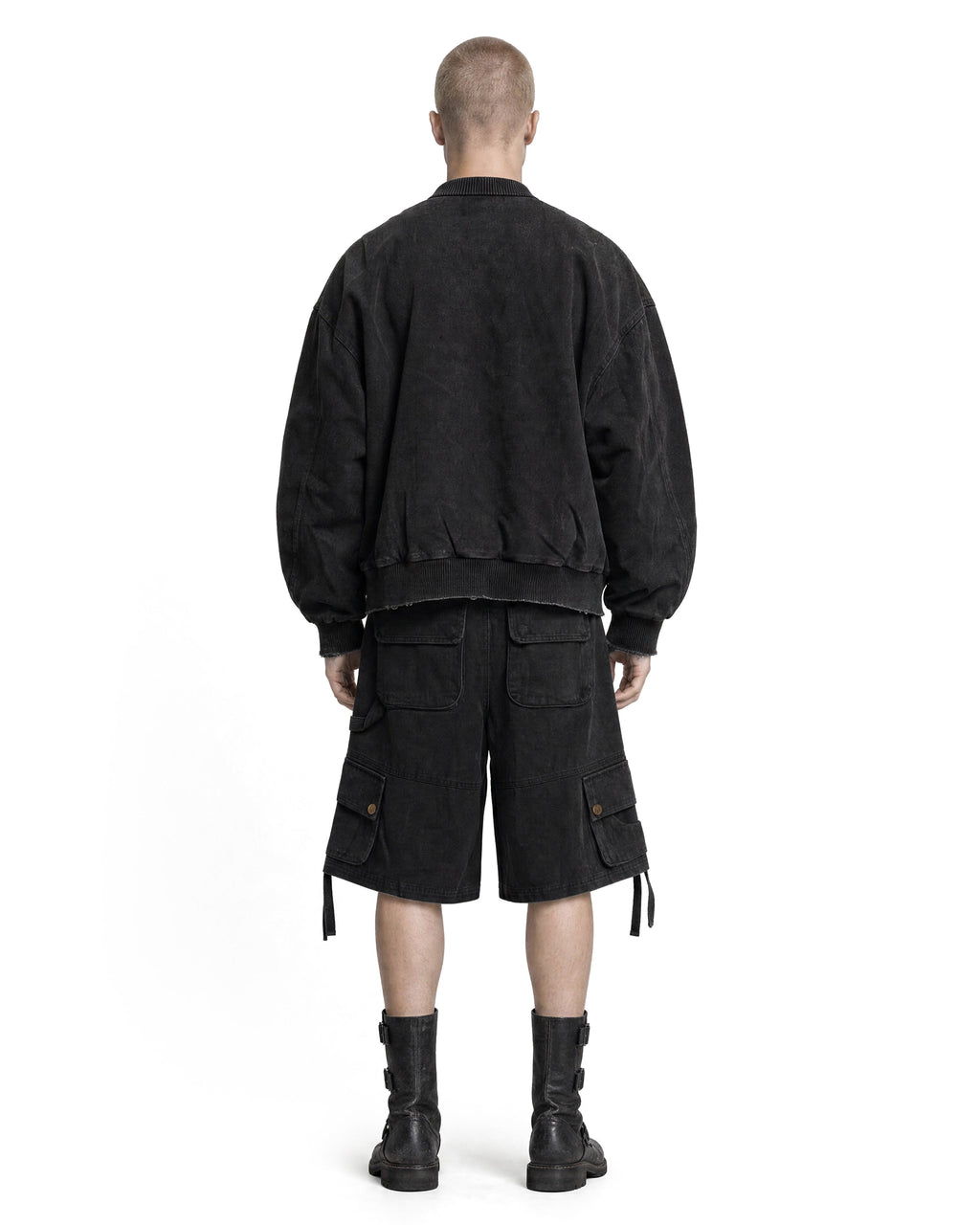 Cargo Shorts Washed Black