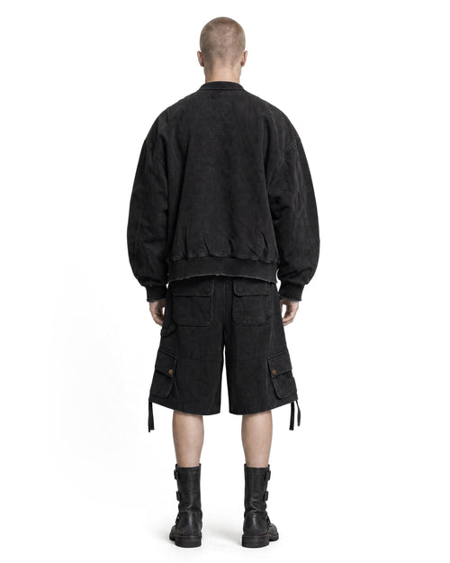 Cargo Shorts Washed Black