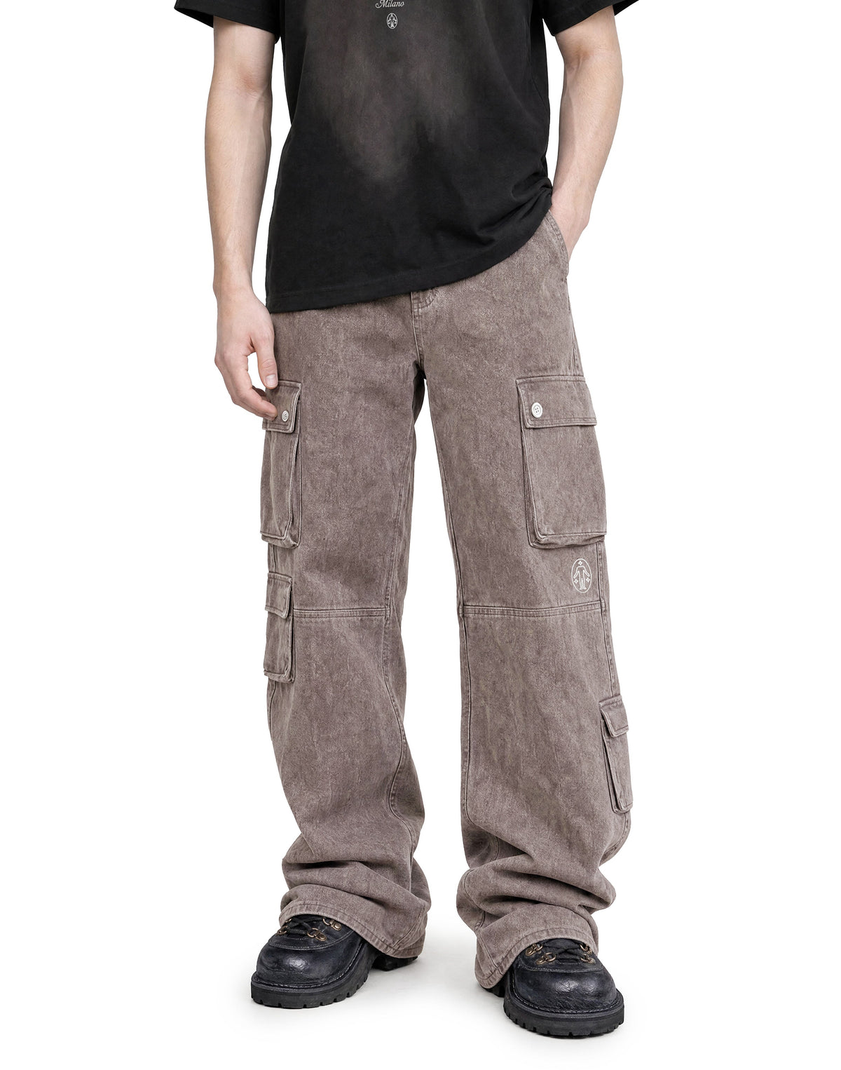 Cargo Utility Pants Washed Taupe