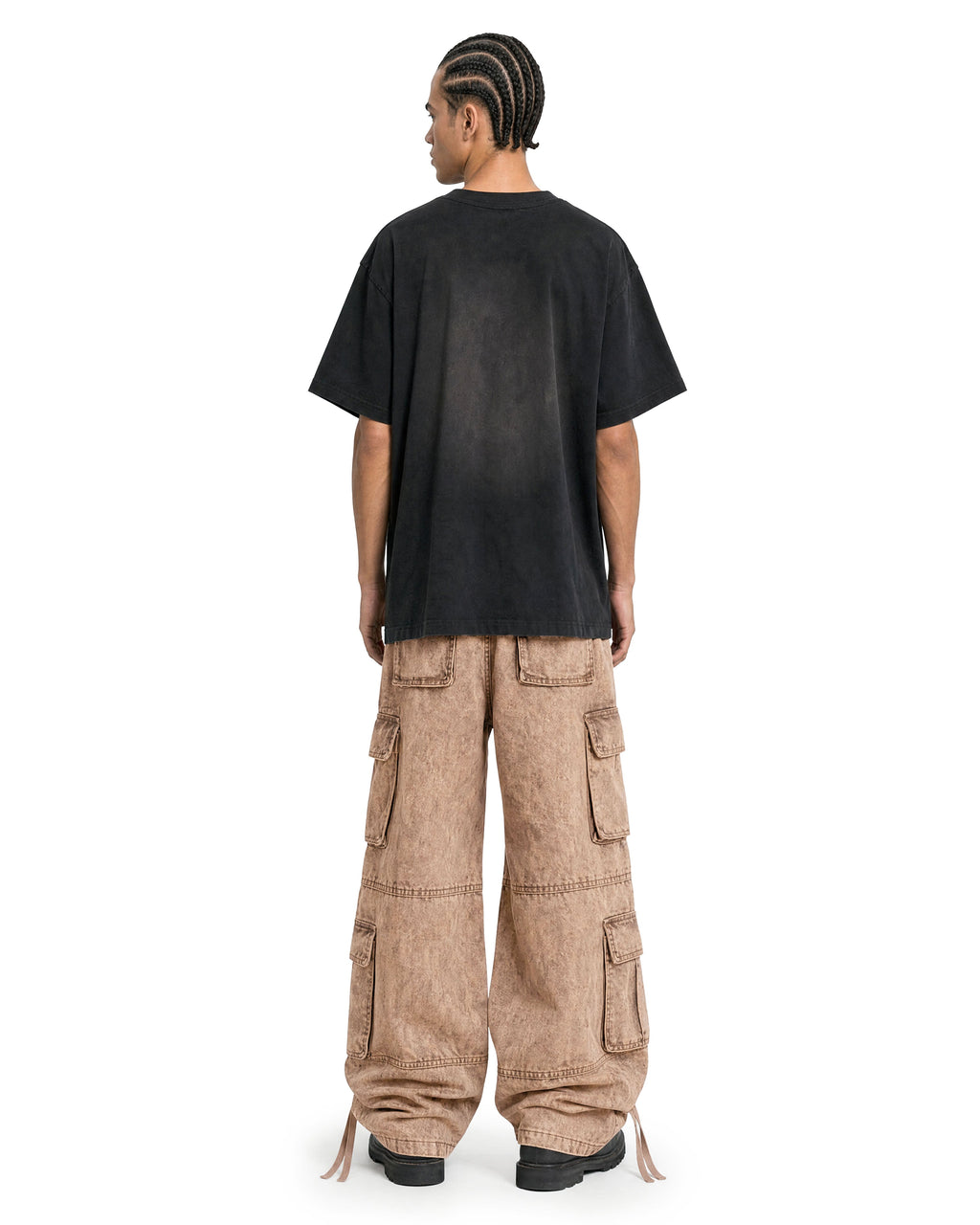 Cargo Wide Pants Acid Rust