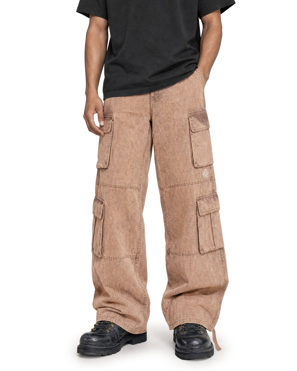 Cargo Wide Pants Acid Rust
