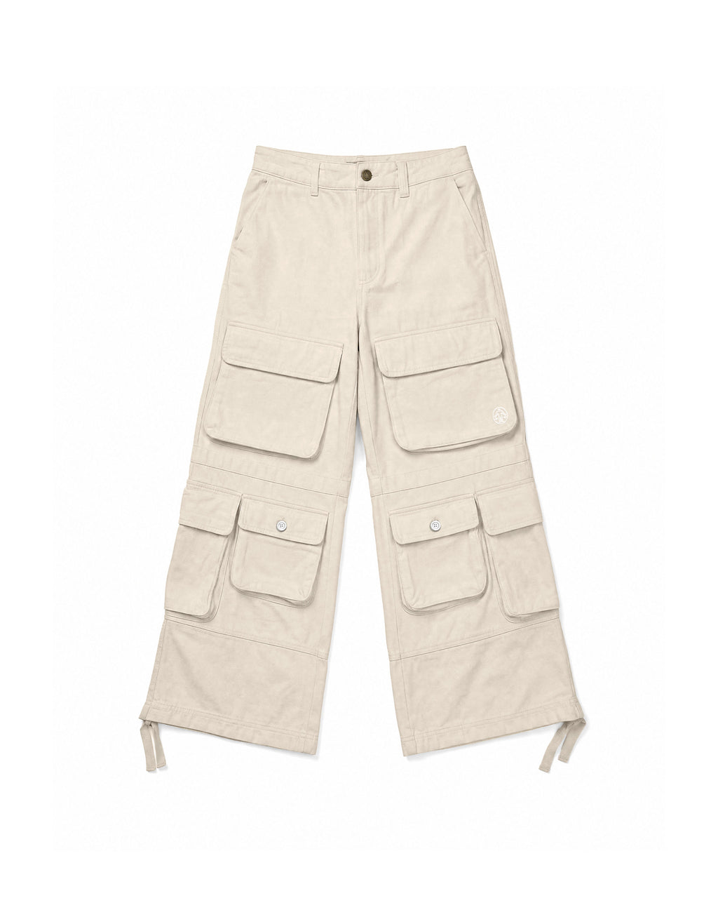 Cargo Wide Pants Beige