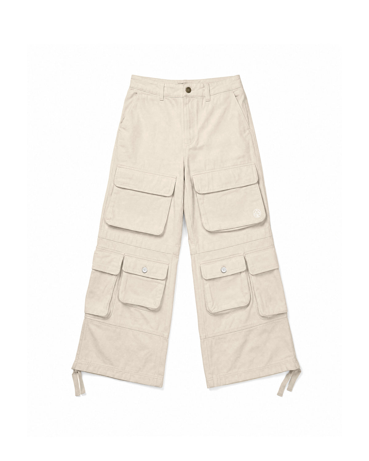 Cargo Wide Pants Beige
