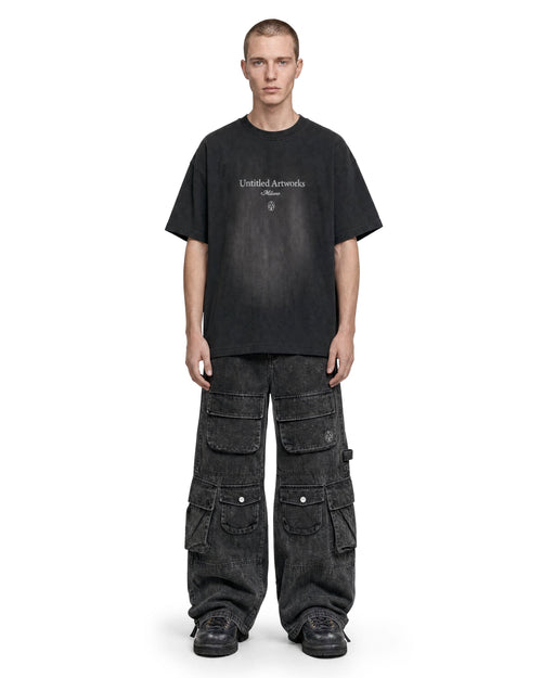 Cargo Pants Washed Black