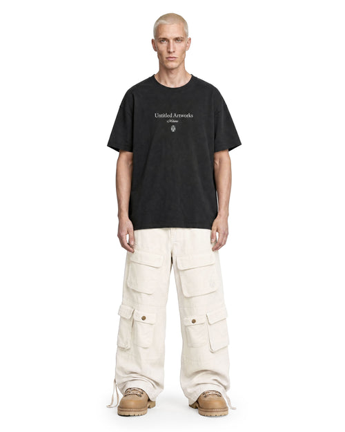 Cargo Wide Pants Canvas