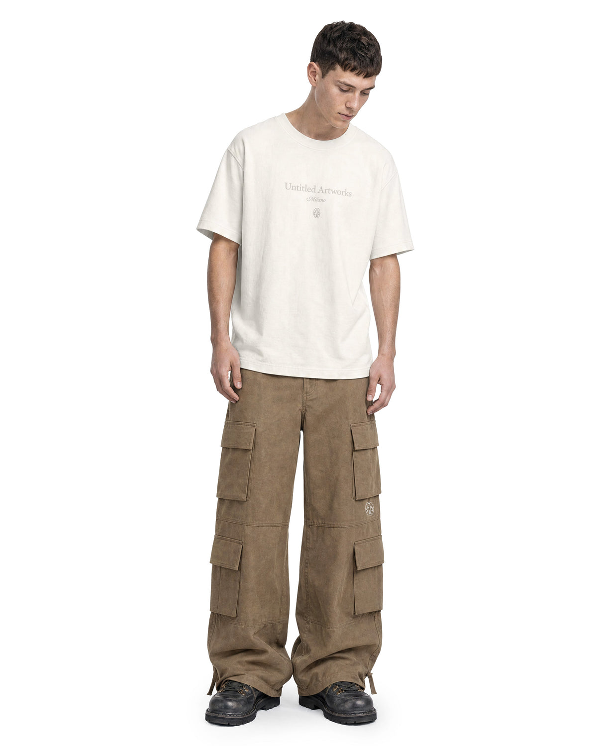 Cargo Wide Pants Clay