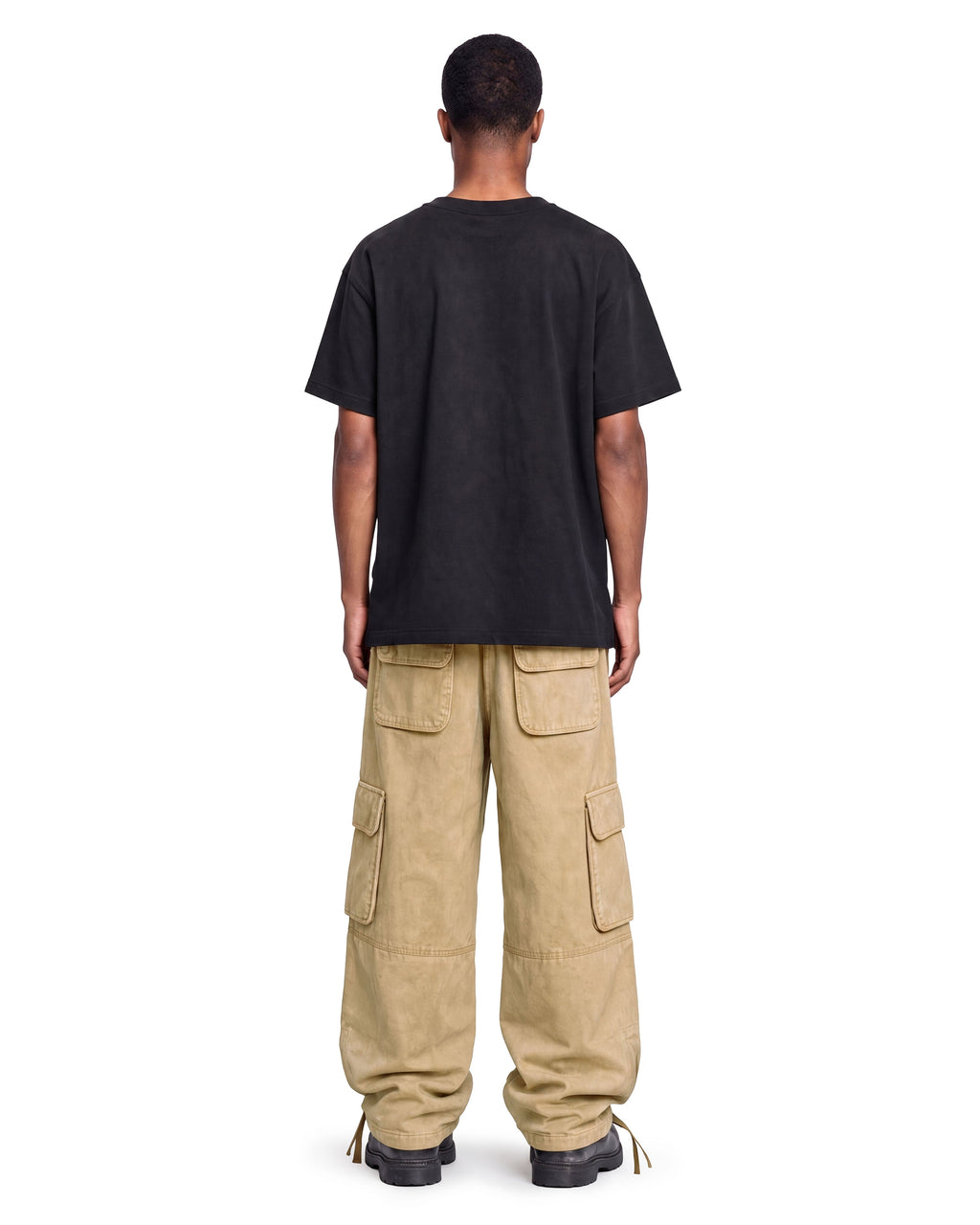 Cargo Wide Pants Washed Desert