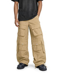 Cargo Wide Pants Washed Desert