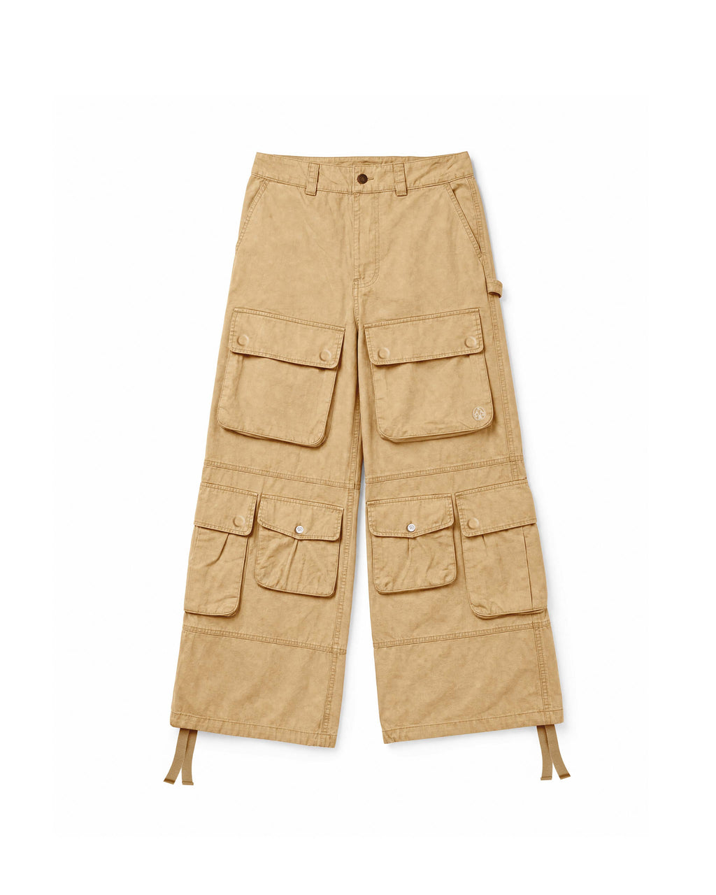 Cargo Wide Pants Washed Desert