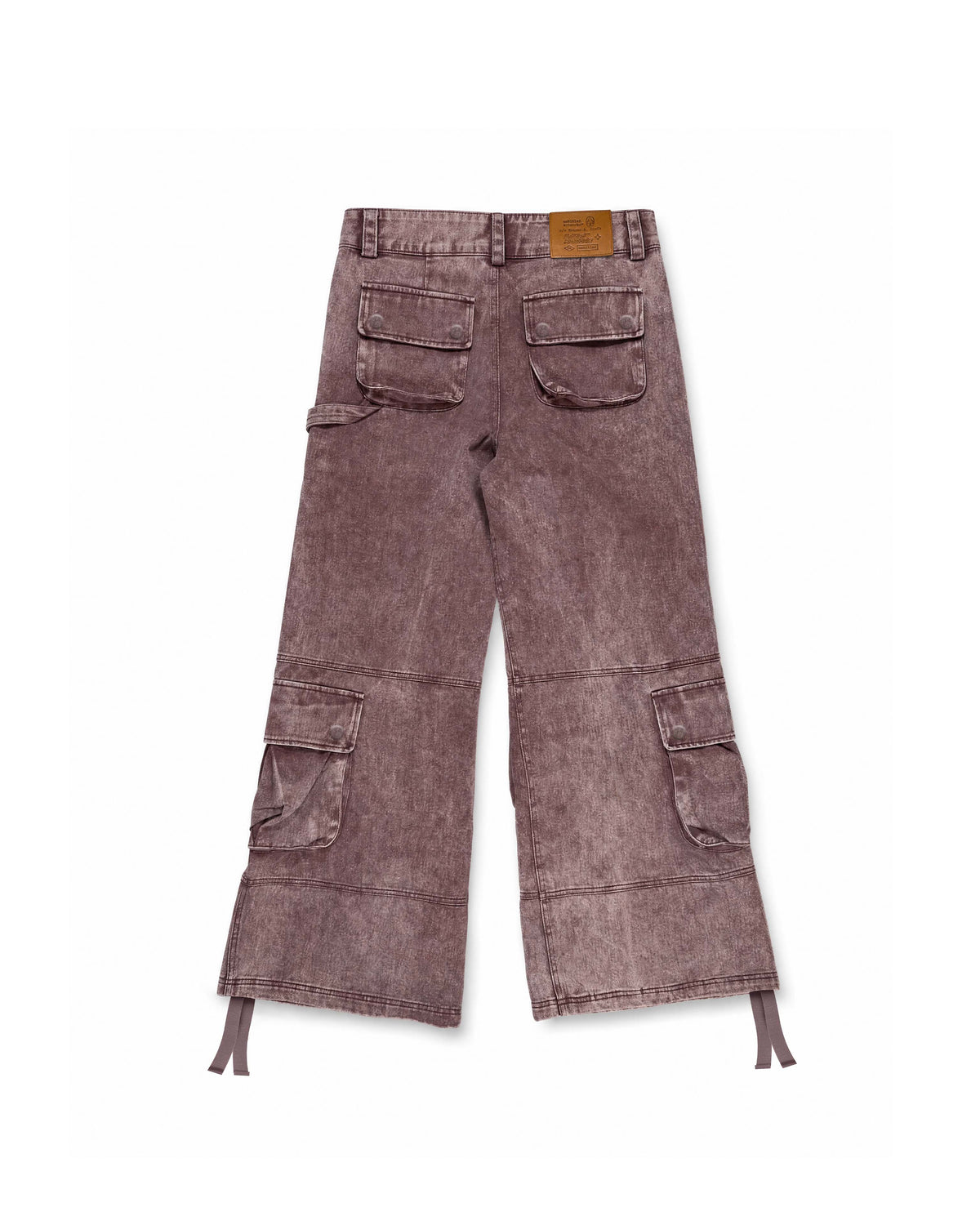 Cargo Wide Washed Pants Rust