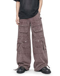 Cargo Wide Washed Pants Rust