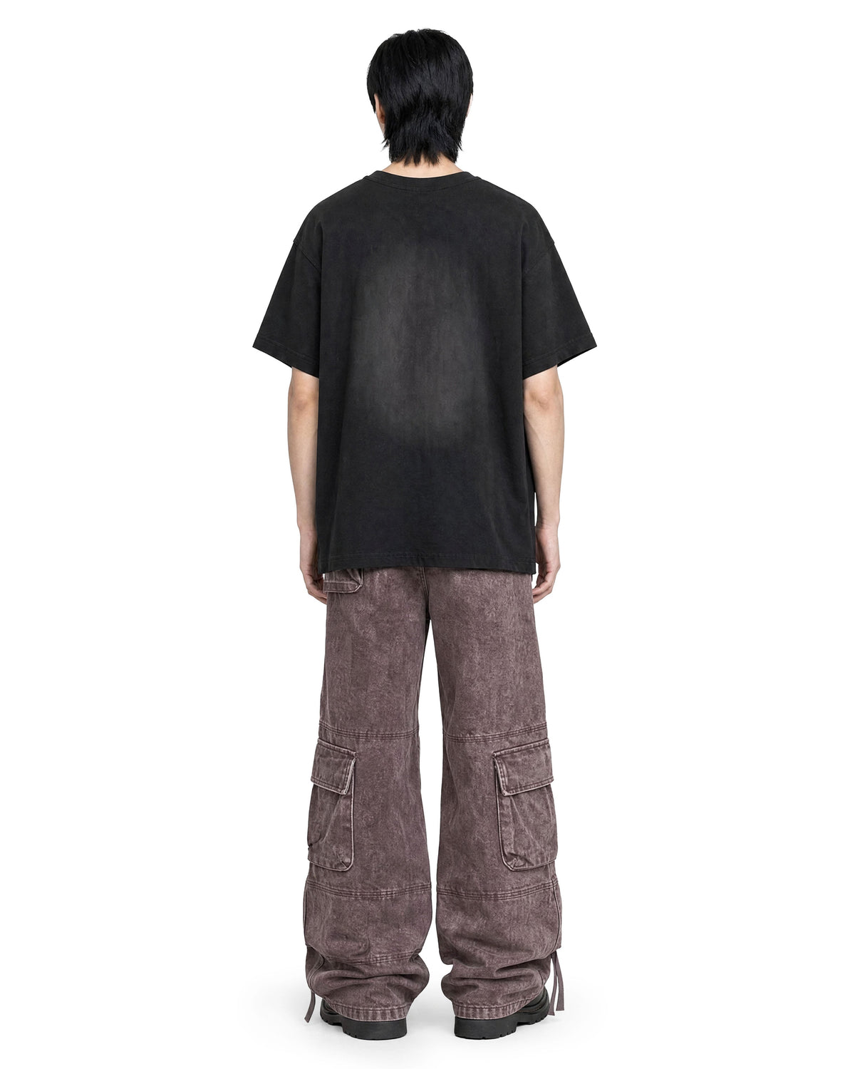 Cargo Wide Washed Pants Rust