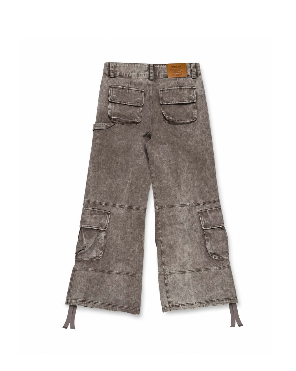 Cargo Wide Pants Washed Taupe