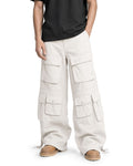 Cargo Wide Pants White