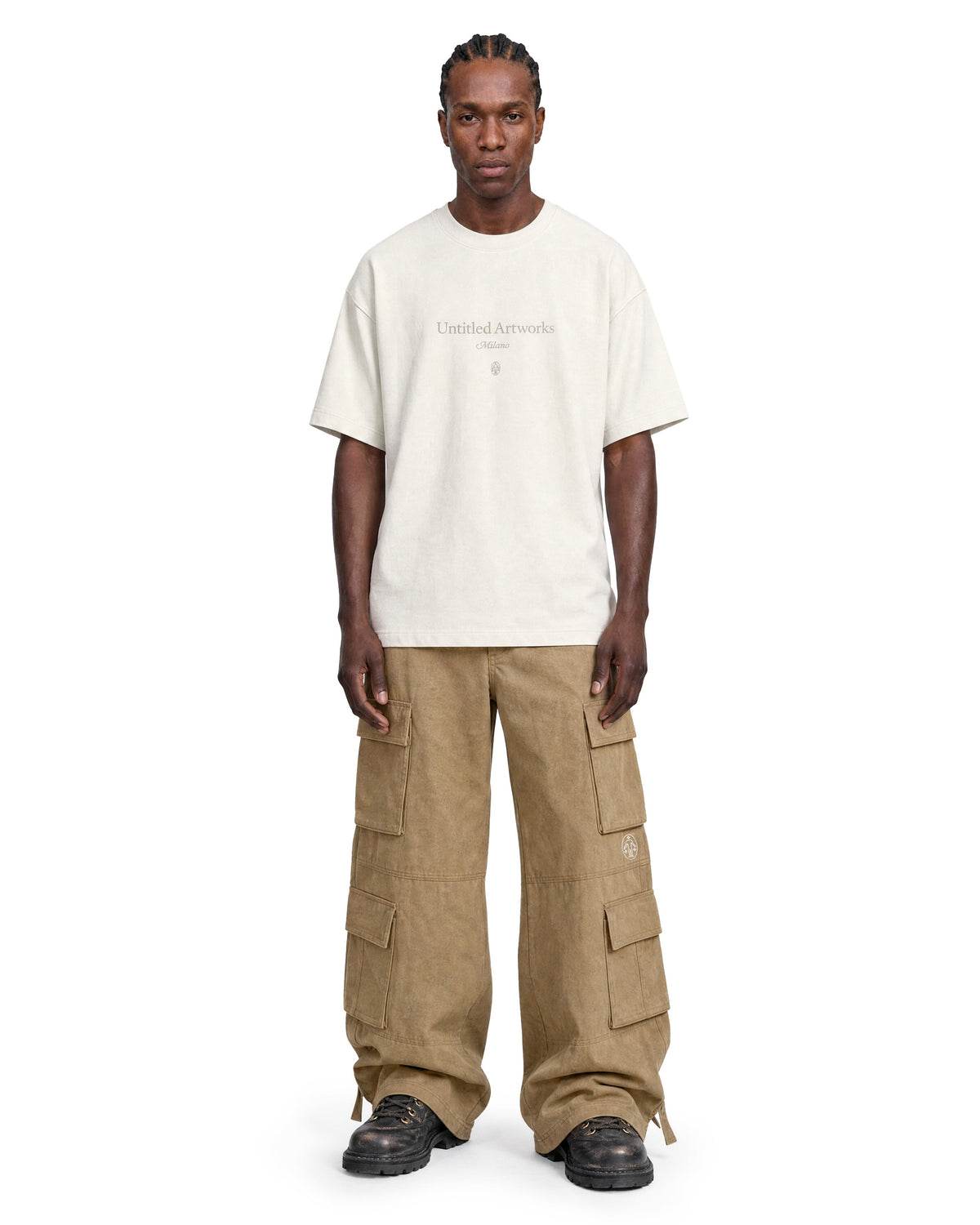 Cargo Wide Pants Desert