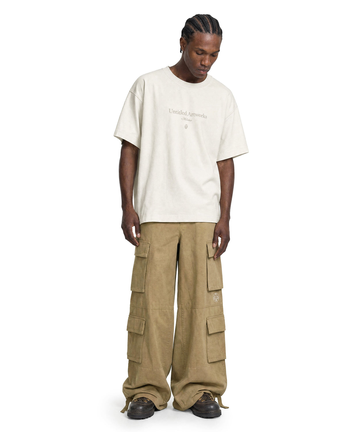 Cargo Wide Pants Desert