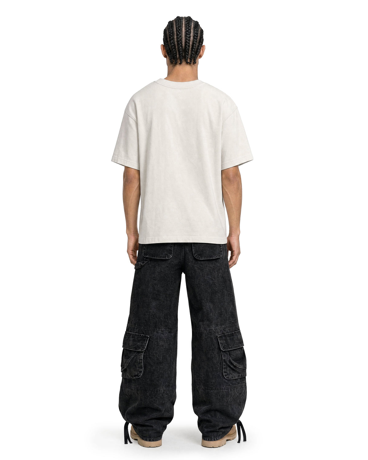 Cargo Wide Pants Black