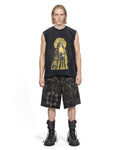 Denim Shorts Jacquard Black