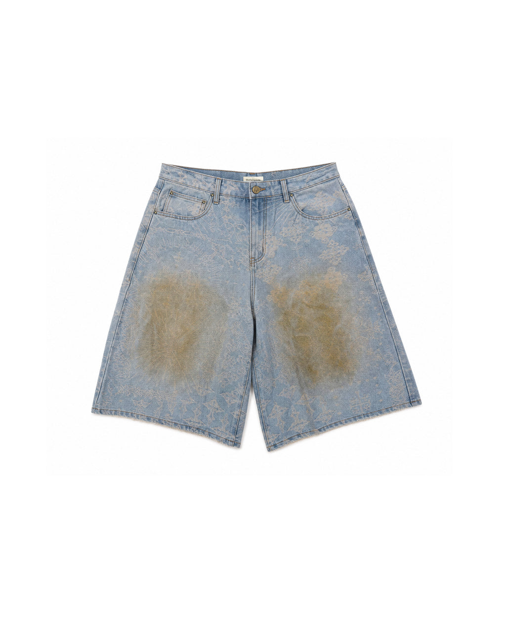 Denim Shorts Jacquard Blue