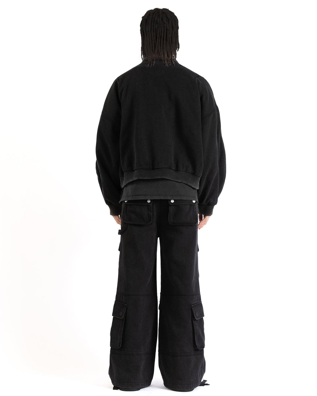 Washed Cargo Black Bomber