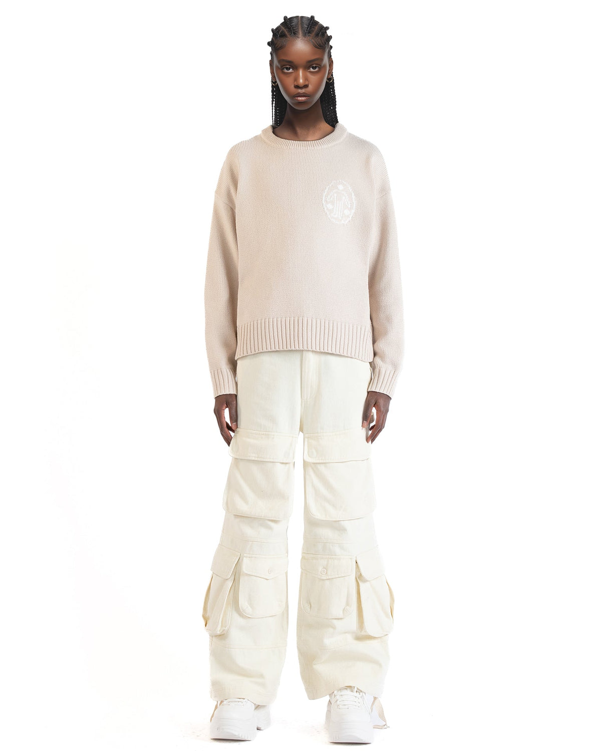 Knit Sweater Signature Cream